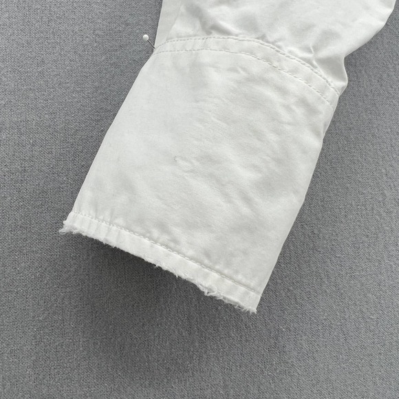 CURRENT/ELLIOTT Shirt Womens Small 1 White Long Sleeve Button Up Convertible - Picture 8 of 16